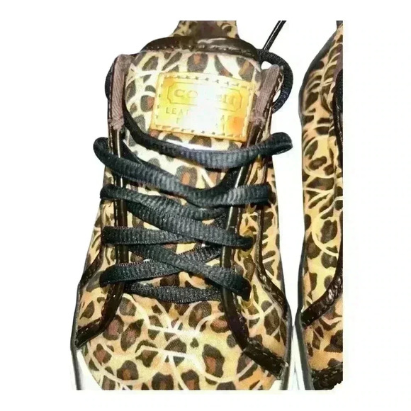 COACH Barrett Cheetah Print sneakers Size 6 B Women pre-loved good condition - Picture 10 of 12